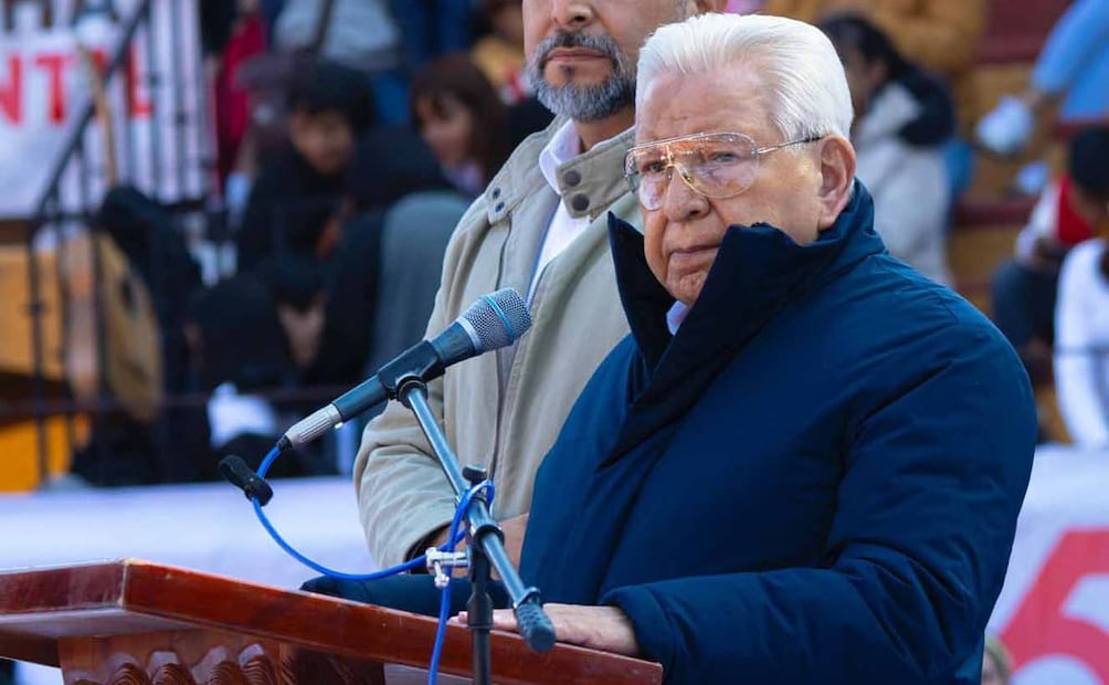 En el acto político-cultural estuvo presente el secretario general del Movimiento Antorchista Nacional. Foto: Cortesía