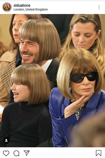 Harper Beckham "copia" el estilo de Anna Wintour