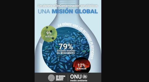 ONU exhorta a evitar plásticos en Día Mundial del Ambiente