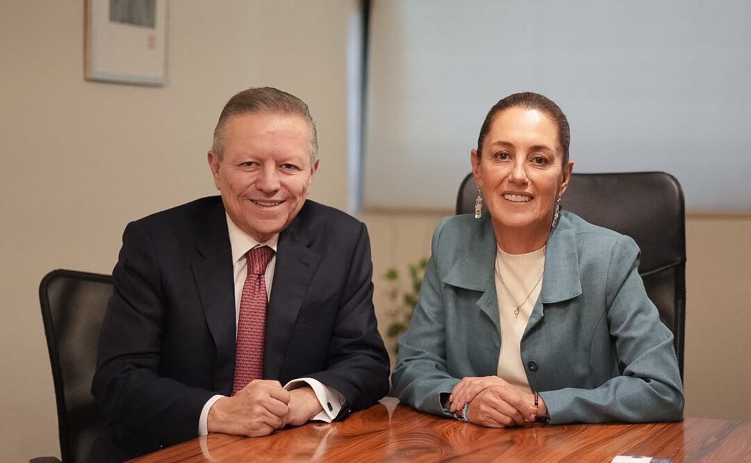 Arturo Zaldívar se reúne con Claudia Sheinbaum luego de renunciar a la Corte. Foto: X