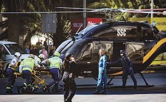 Por tierra y aire, realizan simulacro de sismo 