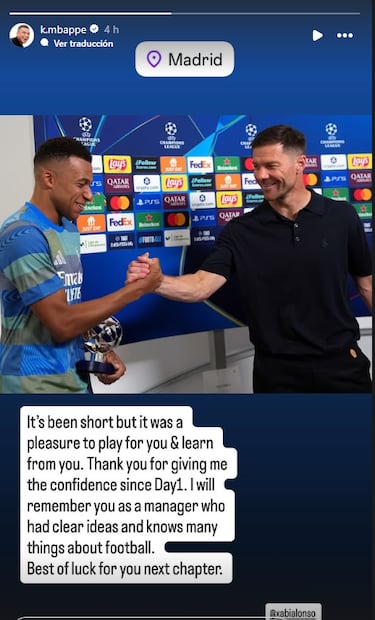 Mbappé dedica mensaje a Xabi Alonso / Foto: Imago7
