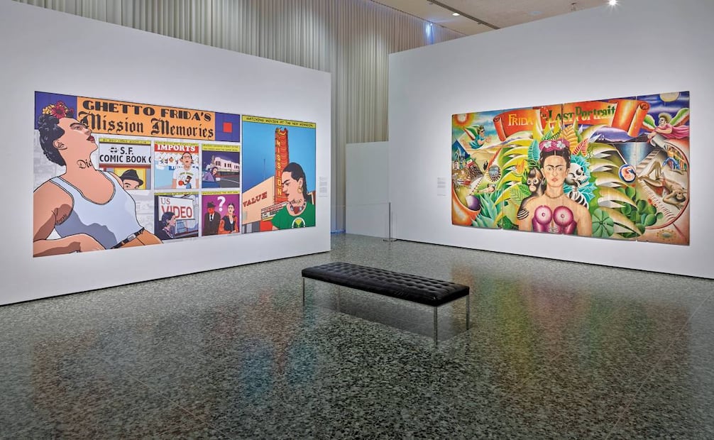 La obra y pensamiento de Frida es punto de partida para diversos creadores y bandera para grupos feministas, gay, chicanos y otros. Foto: MFAH