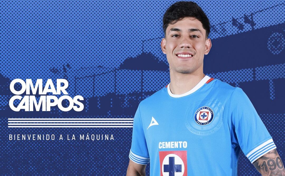 Cruz Azul confirma la contratación de Omar Campos; es su primer fichaje para el Clausura 2025