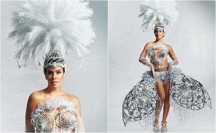 Presentadora sorprende en Año Nuevo 2025 al lucir vestido hecho con leche materna; ¿cómo se hizo?