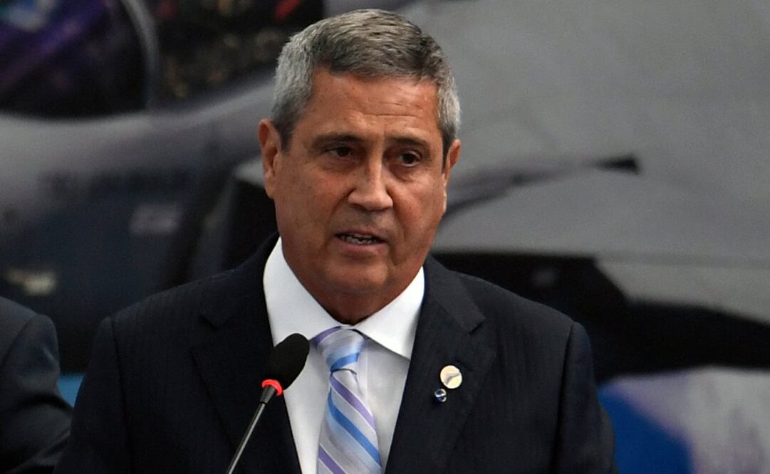 Walter Braga Netto, exministro de Defensa de Jair Bolsonaro. Foto: AFP