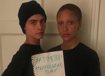 Las modelos Cara Delevingne y Adwoa Aboah también participan en el movimiento contra el acoso