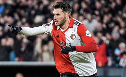 VIDEO: Santiago Giménez volvió a convertir un gol clave para Feyenoord en la Europa League