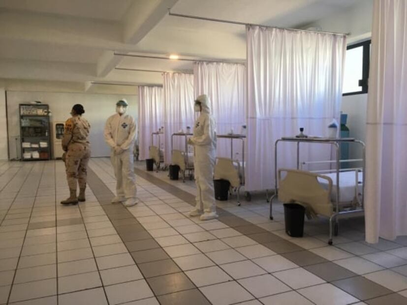 Militares operan Unidades Hospitalarias en BC para pacientes con Covid-19
