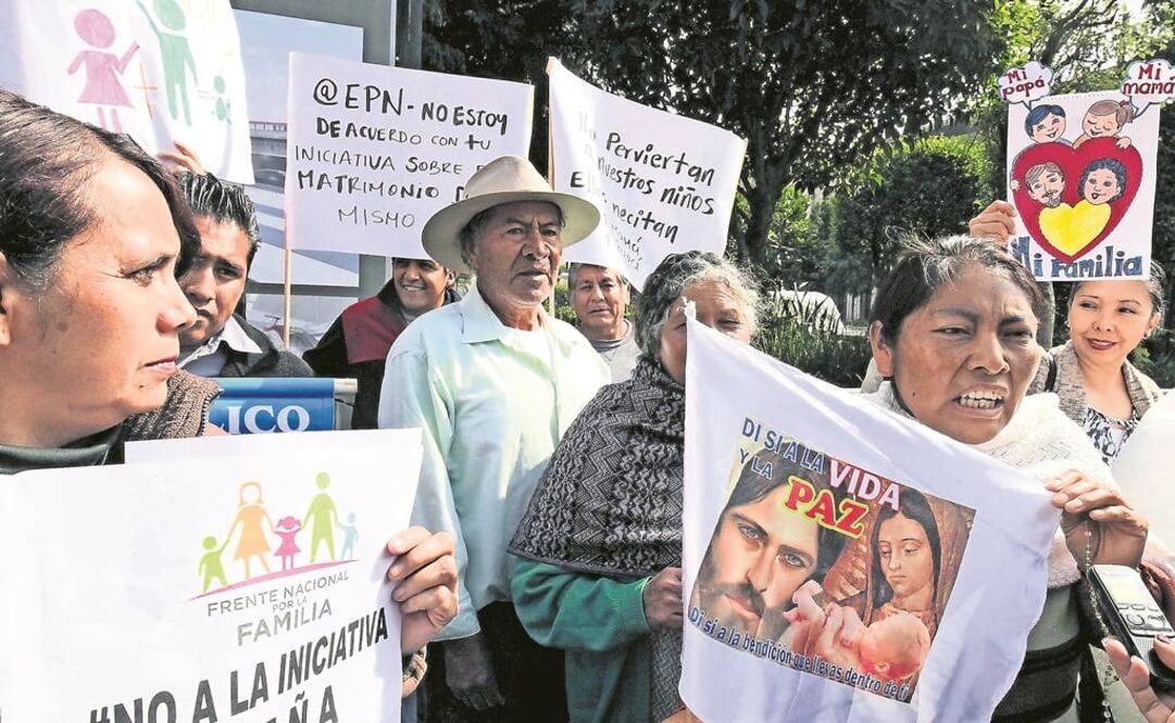 Luis Gallego, representante de la Asociación Conciencia Nacional, señaló que no van a marchar por odio a nadie (Foto: Archivo/El Universal)