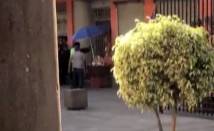 Difunden video de balacera cerca de Palacio Nacional que dejó 5 muertos