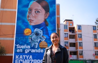 Desde niña soñé con ir al espacio: dedican a Katya Echazarreta mural en Iztapalapa 