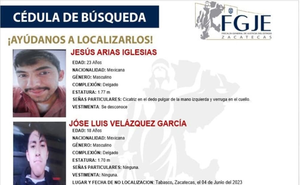 Foto: Fiscalía de Zacatecas