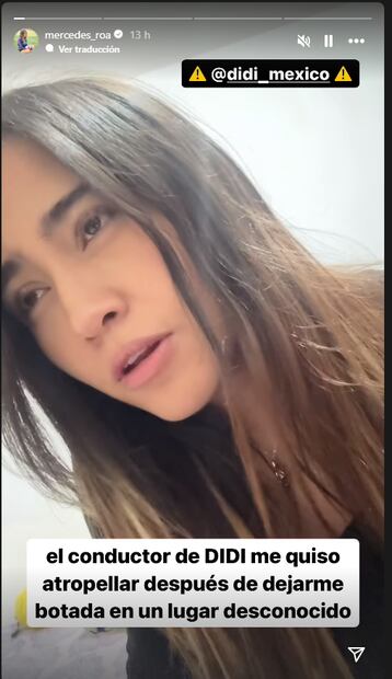 CAPTURA DE PANTALLA DE INSTAGRAM DE MERCEDES