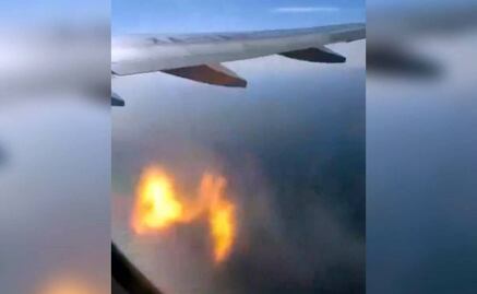 VIDEO: En pleno vuelo, explota turbina de avión Viva Aerobús; aterriza de emergencia en Puerto Vallarta
