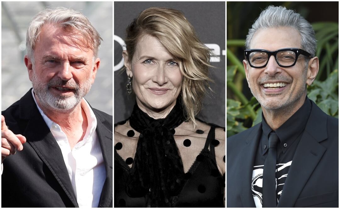 Foto: Sam Neill, Laura Dern y Jeff Goldblum estarán de vuelta. Foto: Archivo AP 