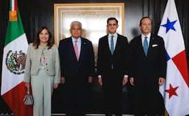 Canciller Velasco recibe a presidente de Panamá; alistan encuentro con Sheinbaum
