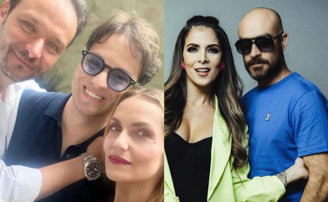 En la foto aparecen Rodrigo Cachero y su exesposa Larisa Mendizábal junto a su hijo Santiago, acompañados por Adianez Hernández, ex pareja de Cachero, y Augusto Bravo, expareja de Larisa quienes cometieron infidelidad. Foto: Instagram oficial.