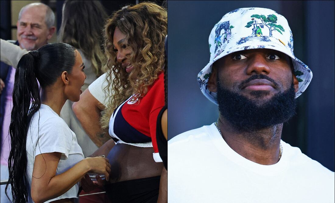 LeBron James, Serena Williams y Kim Kardashian se dieron cita para ver el debut de Lionel Messi / FOTO: ESPECIAL