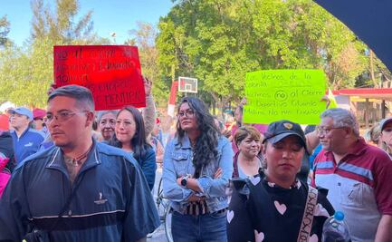 Vecinos de alcaldía Venustiano Carranza protestan por cierre de Deportivo Eduardo Molina; “No a la Utopía", claman