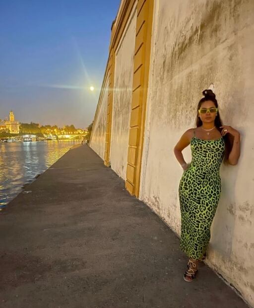 Galilea Montijo derrocha sensualidad en vestido con print de cebra