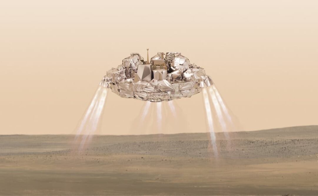 La sonda Schiaparelli, con forma de disco y unos 577 kilos, era parte del programa ExoMars entre Rusia y Europa. (FOTO: ESA)