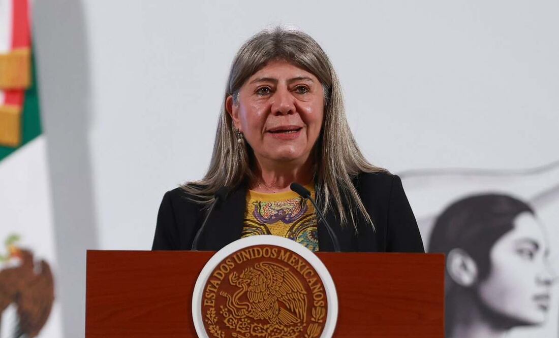 Conferencia del pueblo encabezada por la presidenta Claudia Sheinbaum en Palacio Nacional. Fotos: Berenice Fregoso / EL UNIVERSAL