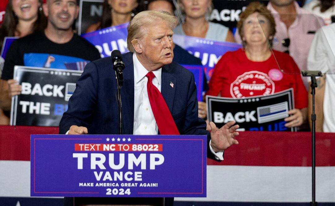 Donald Trump subrayó que en caso de volver al poder acabará con la criminalidad del país. Foto: AFP/Archivo