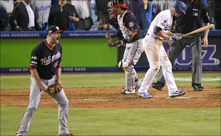 Strasburg y Sherzer se combinan para anular a Dodgers; Nats empatan la serie