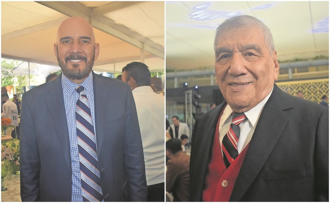 Roberto Cantoral Zucchi, director general de la SACM, y Martín Urieta, presidente del Consejo Directivo de la SACM, Foto: Armando Pereda / EL UNIVERSAL