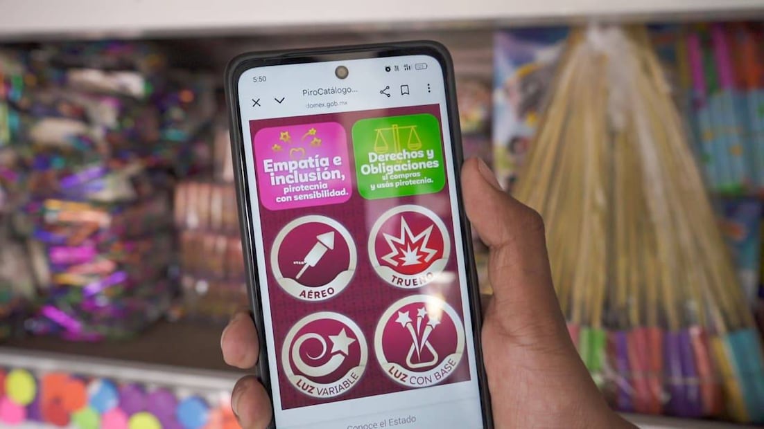 Campaña de prevención para el uso de pirotecnia llamada PiroCatálogo Artesanal (31/12/2025). Foto: Especial