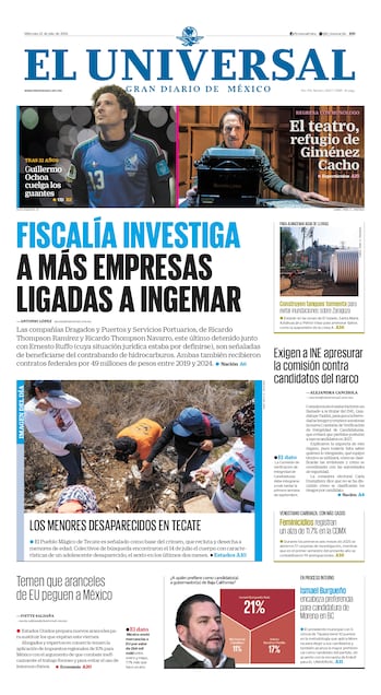 Portada impresa 22 de julio de 2026