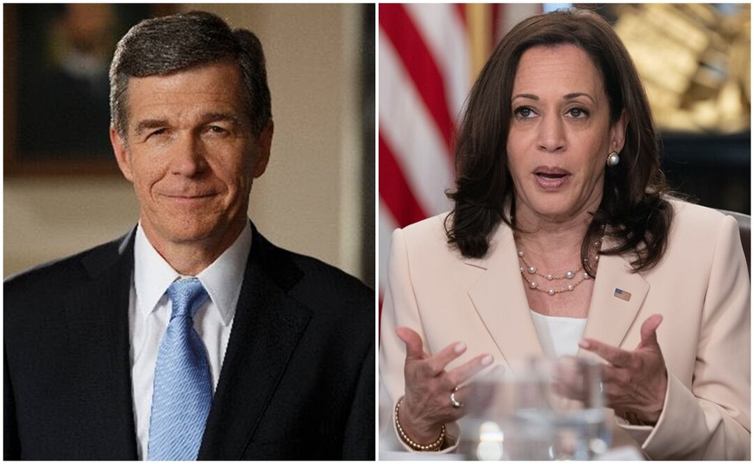 El gobernador de Carolina del Norte, Roy Cooper, se descartó como candidato a compañero de fórmula de la vicepresidenta Kamala Harris. Foto: X @RoyCooperNC / EFE