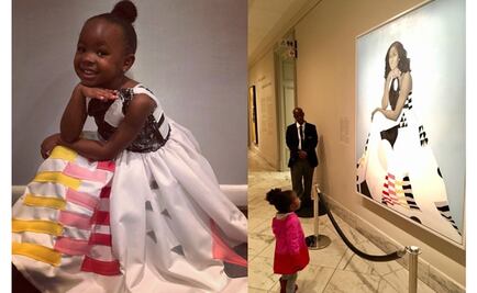 Niña causa sensación al disfrazarse de Michelle Obama en Halloween