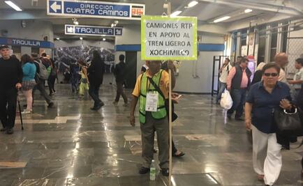 Servicio gratis de camiones por obras en Tren Ligero