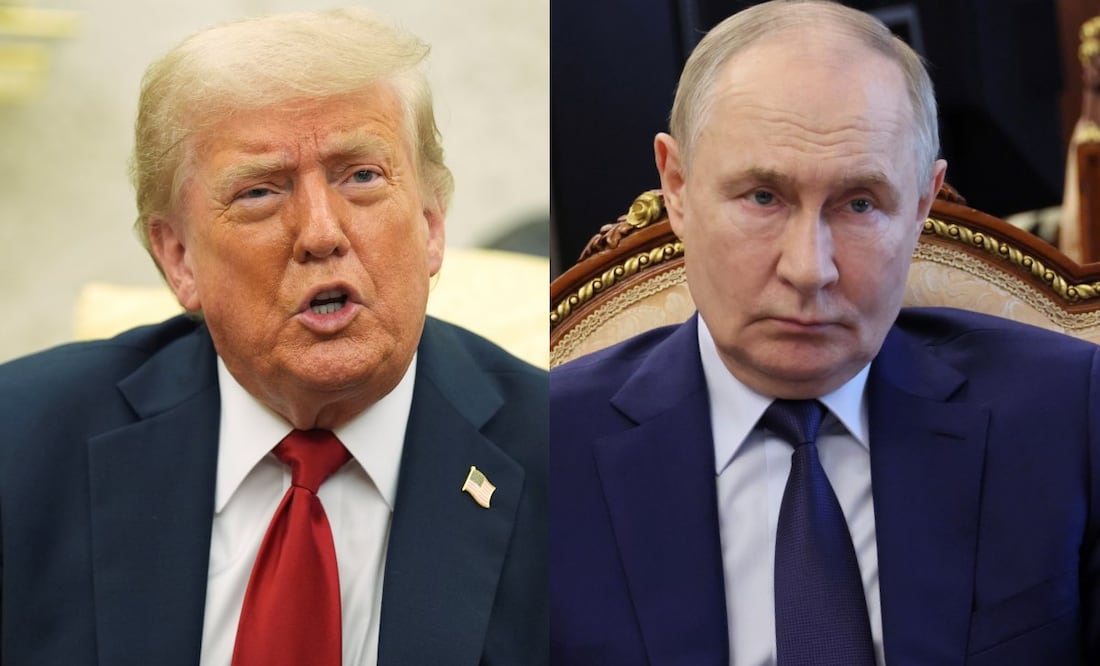 Donald Trump, presidente de Estados Unidos, y Vladímir Putin, presidente de Rusia. Foto: Archivo/AP