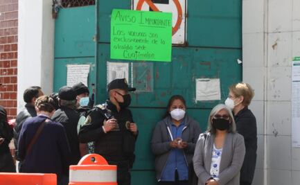 Abuelitos de otras alcaldías acuden por vacuna contra Covid-19 a Cuajimalpa; suspenden vacunación