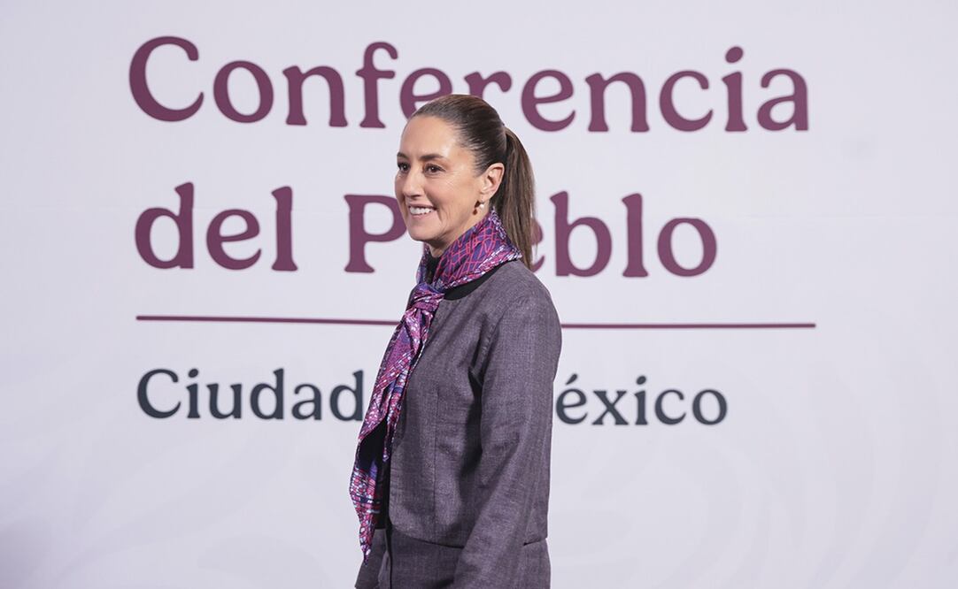 La presidenta Claudia Sheinbaum Pardo en su conferencia matutina del 7 de enero del 2024. Foto: Presidencia