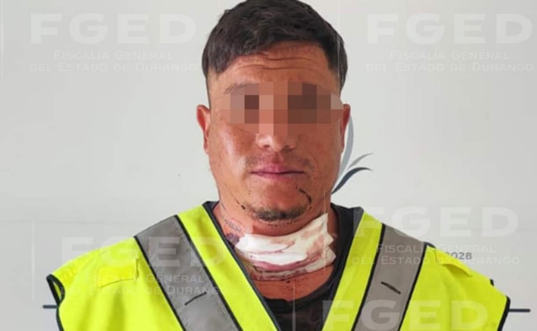 Miguel Ángel “N” fue detenido en Durango luego de atacar a su expareja, una joven de 18 años (02/07/2025). Foto: Especial