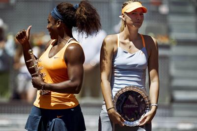 Serena Williams y María Sharapova se enfrentarán en Roland Garros