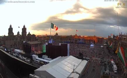 Así luce el Zócalo horas antes de "El Grito"
