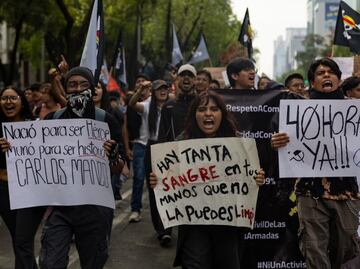 Generación Z marcha en la CDMX; exigen frenar la violencia en México, pero policías les impiden el paso al Zócalo