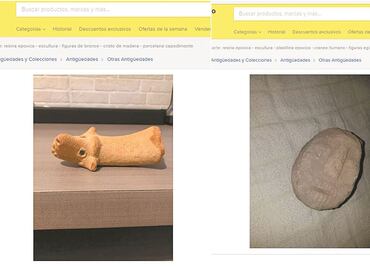 Ofertan por internet piezas prehispánicas
