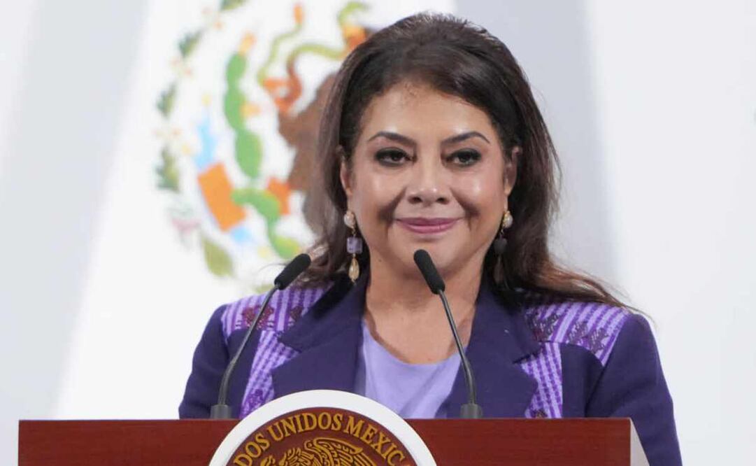 La jefa de Gobierno de la CDMX, Clara Brugada, durante la mañanera de este 30 de junio del 2025. Foto: Presidencia.