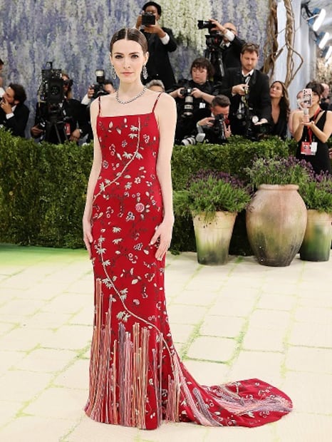 Bee Carrozzini en la Met Gala 2026. Foto: AFP)