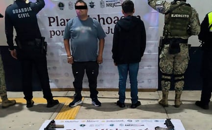 Detienen a tres personas durante patrullajes a aguacateros y limoneros en Michoacán; aseguran armas y equipo táctico