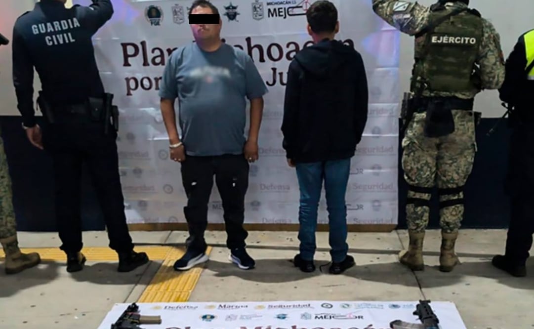Aseguran armas de fuego y un artefacto explosivo durante Plan Michoacán este martes 13 de enero de 2026. Foto: Especial