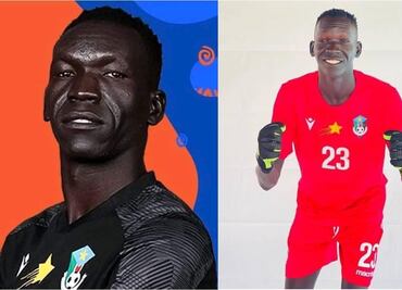 Goodwill Yoosuk, el 'joven' portero de Sudán del Sur que causa polémica por su aspecto