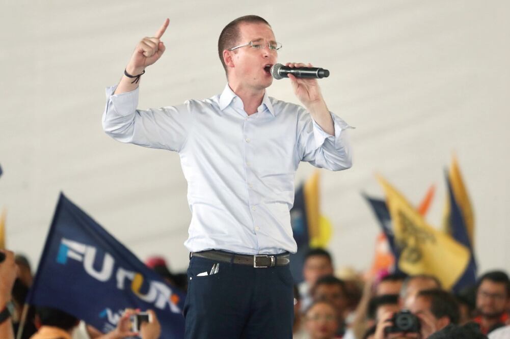 Ricardo Anaya hizo un llamado a todos los actores políticos que participan en la contienda electoral para que las campañas se desarrollen de manera pacífica . (ARIEL OJEDA. EL UNIVERSAL)