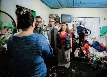 Tromba provoca daños estructurales a 12 viviendas